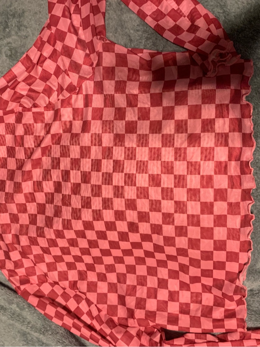 ⭐️ 3/30$ — hot pink and Pink Checkerboard Mini Top